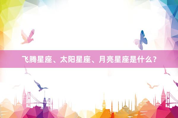飞腾星座、太阳星座、月亮星座是什么？